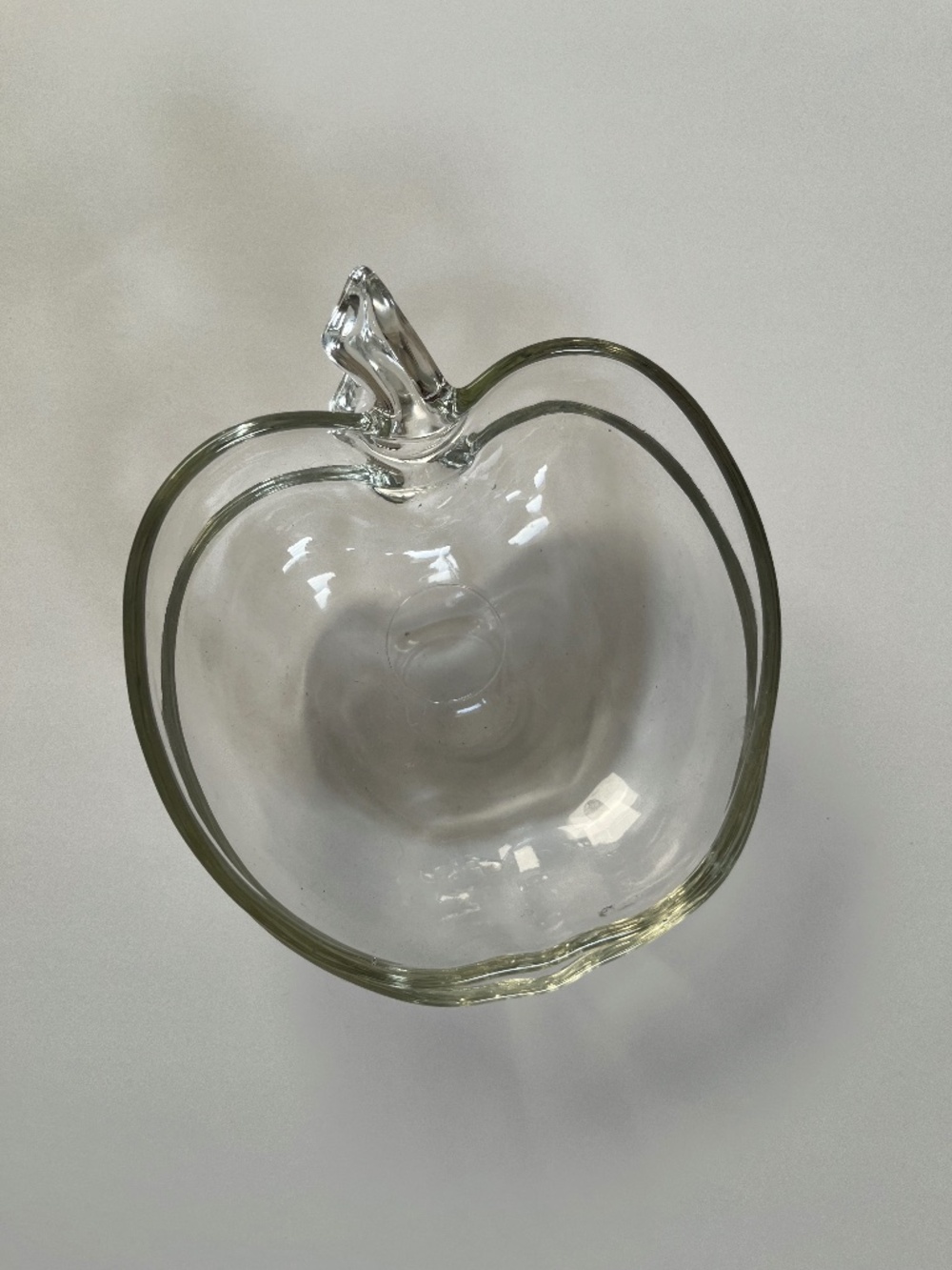 Apple shaped glass bowls